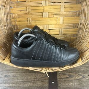 K-Swiss Luxury Edition Black Leather Shoes Women‎